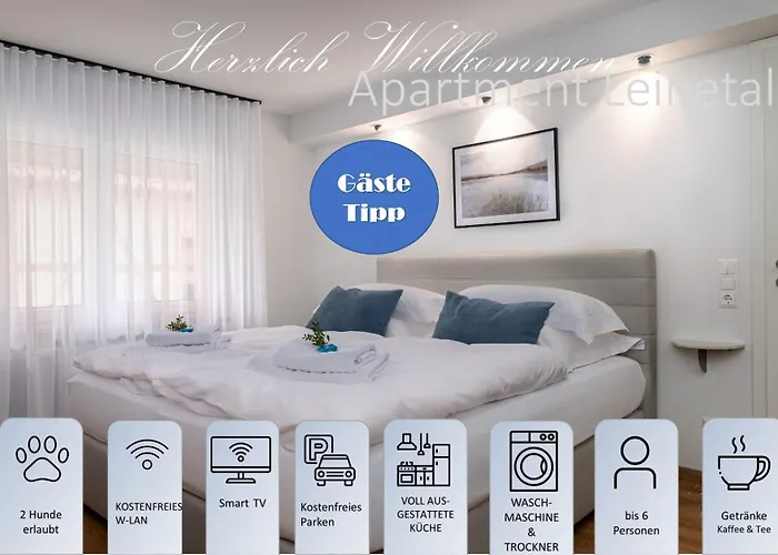 Apartment Leinetal - Bester Schlafkomfort In Hochwertiger Hotelbettwaesche, 3 Zimmer - Grosse Kueche, Duschbad & Parkplatz