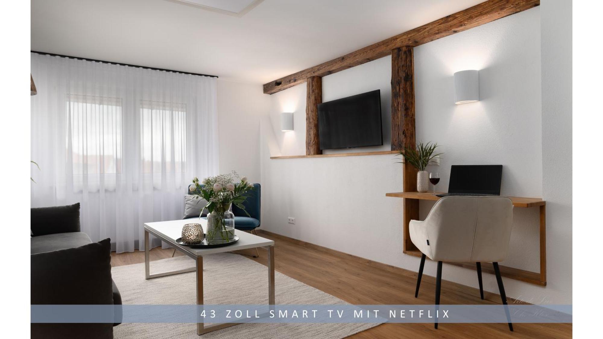 Apartment Leinetal - Bester Schlafkomfort In Hochwertiger Hotelbettwaesche, 3 - Grosse Kueche, Duschbad & Parkplatz